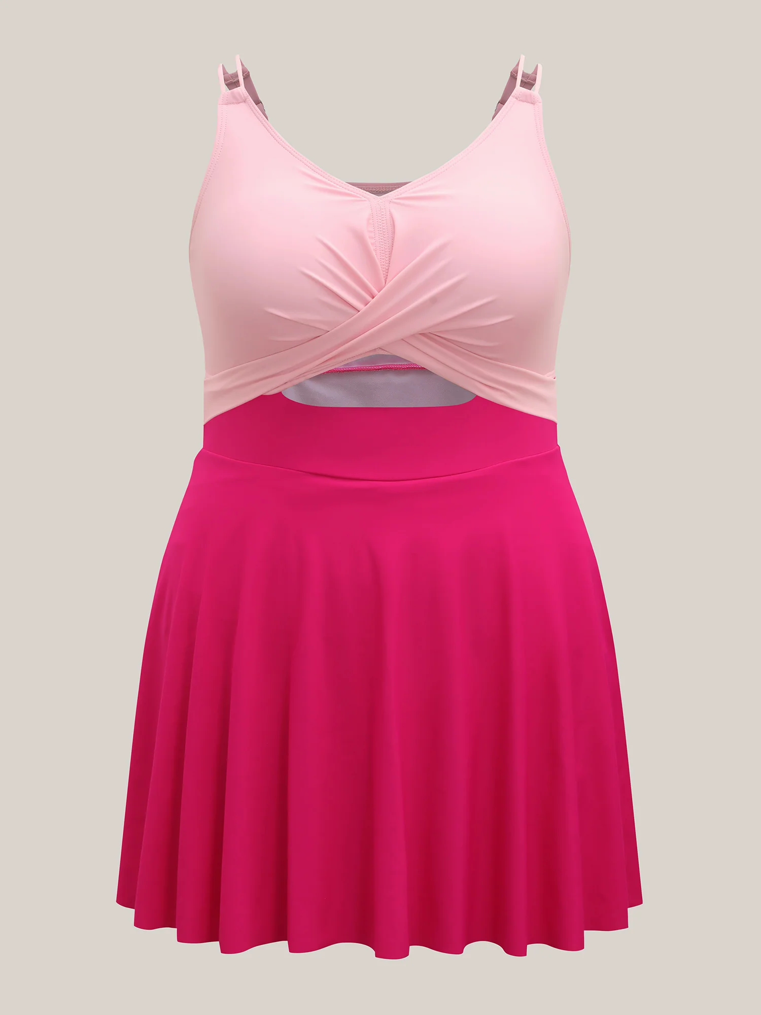 Anti-Float Ties Cut-Out Swim Dress - Image 8