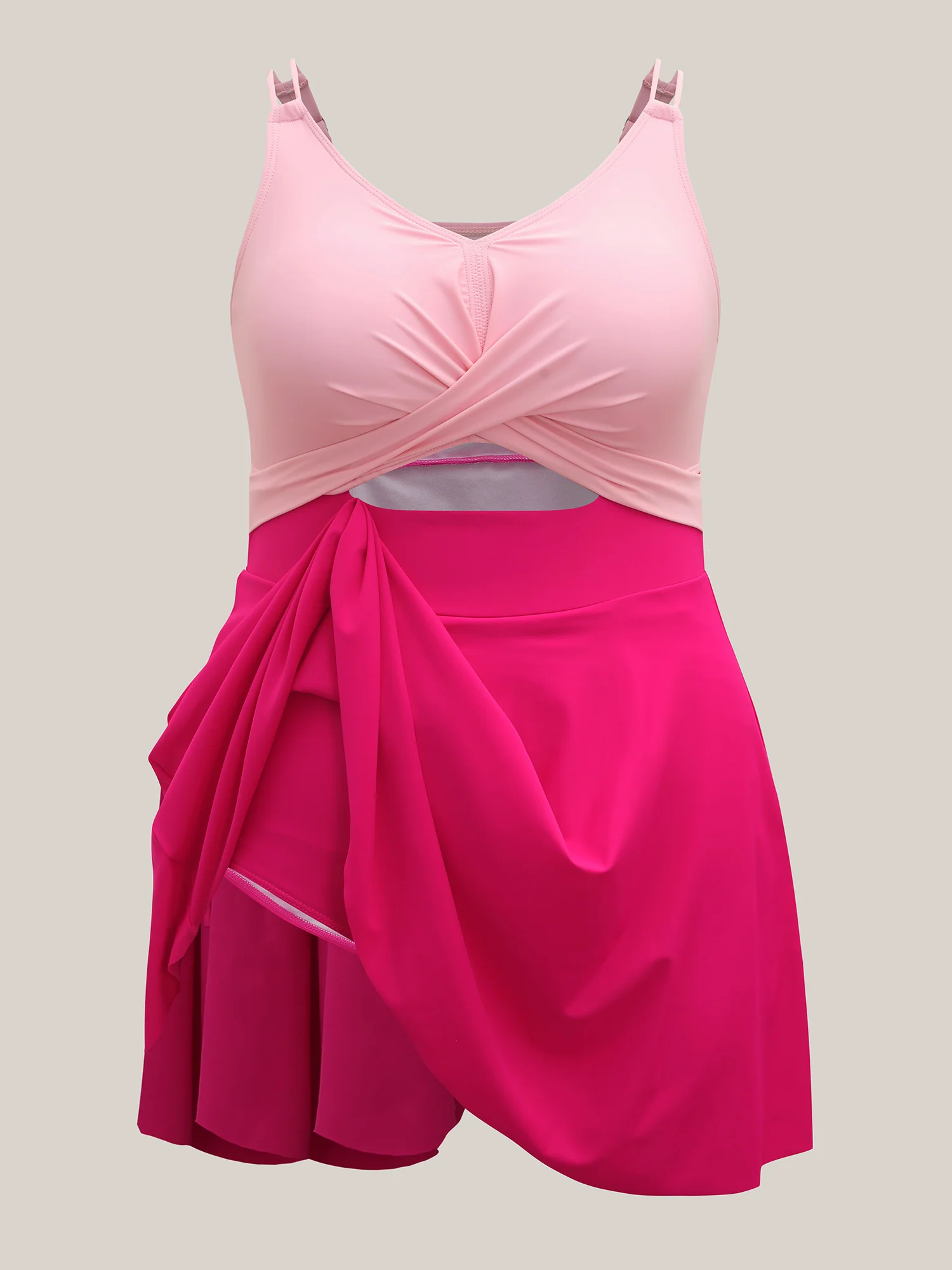Anti-Float Ties Cut-Out Swim Dress - Image 9