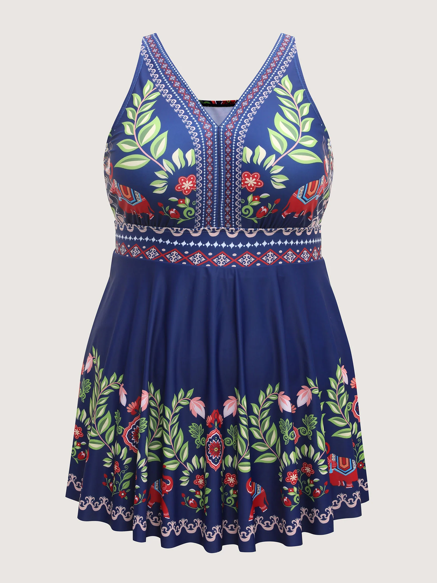 Anti-Float Ties Floral Swim Dress - Image 7