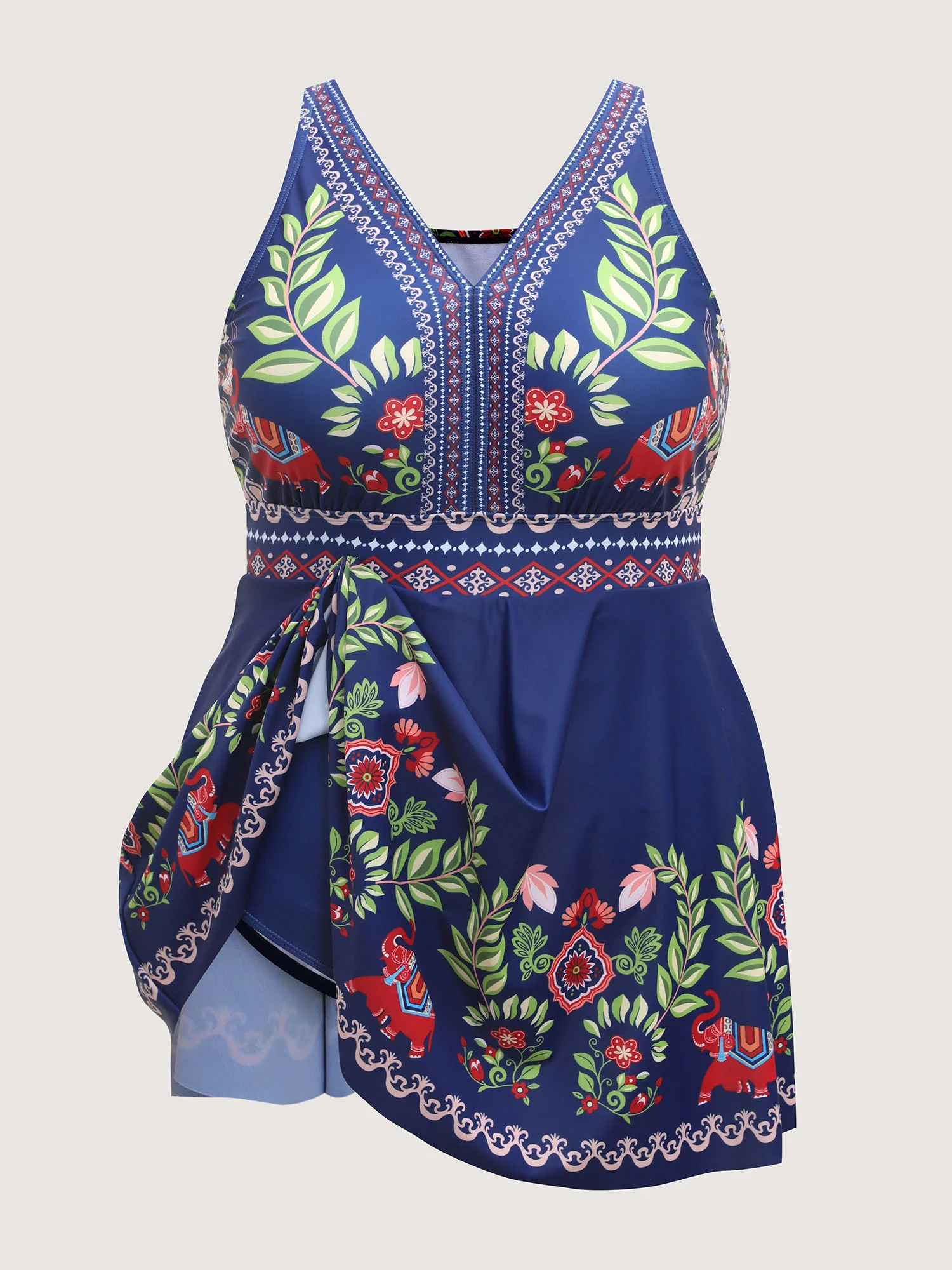 Anti-Float Ties Floral Swim Dress - Image 8