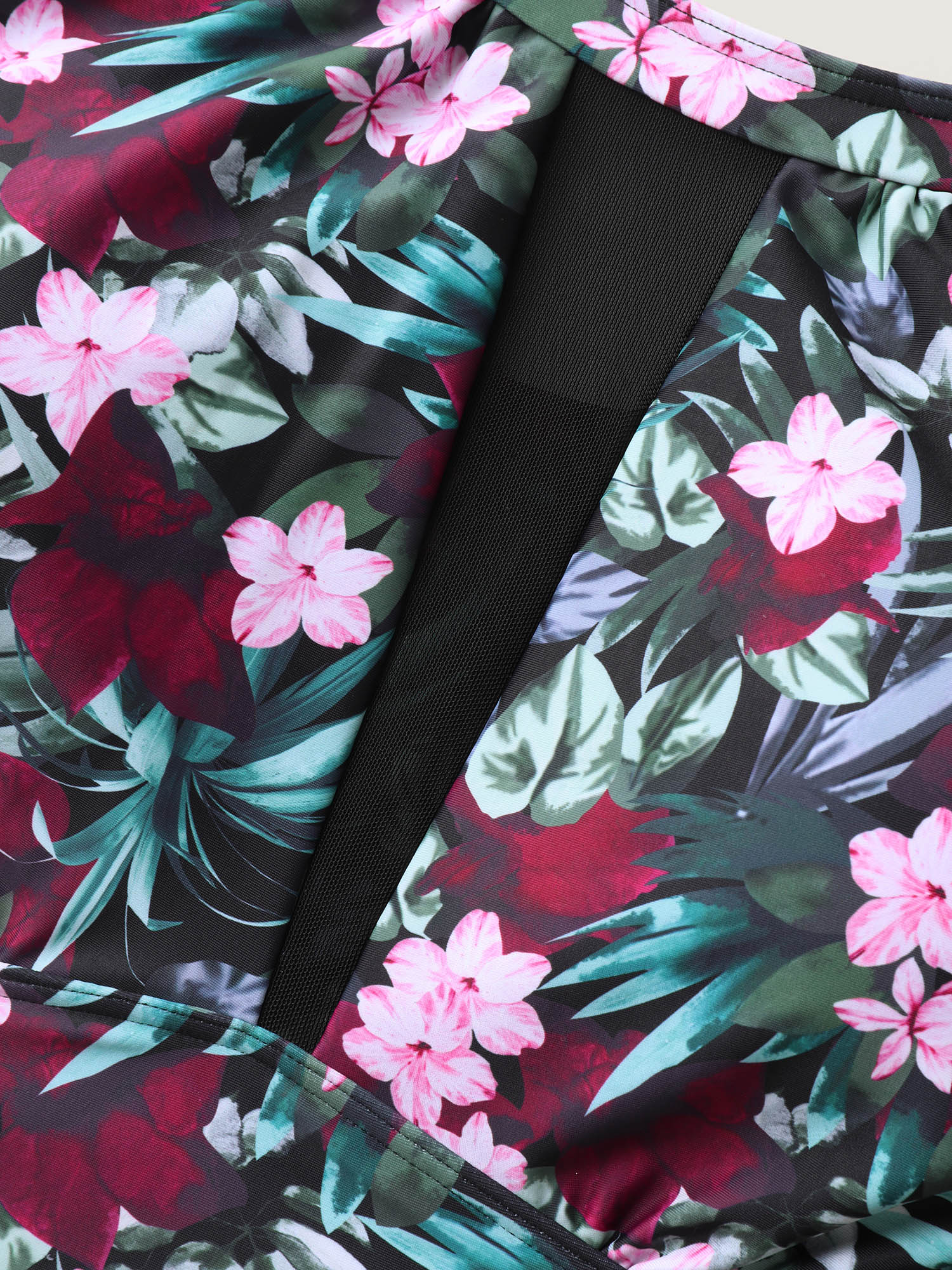 Anti-Float Ties Sheer Tropical Swim Dress - Image 6