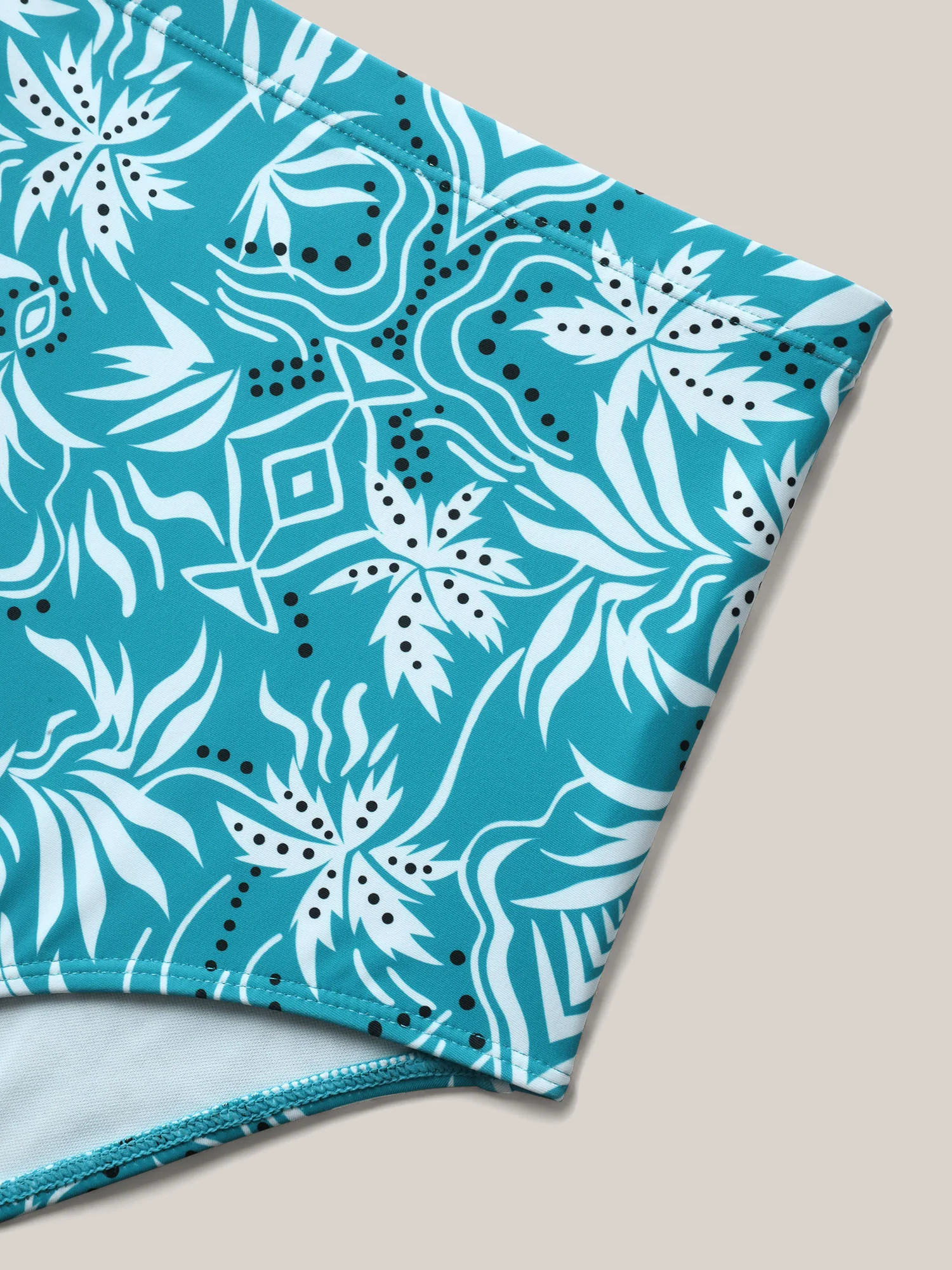 Twist Front Floral Print Swim Dress - Image 7