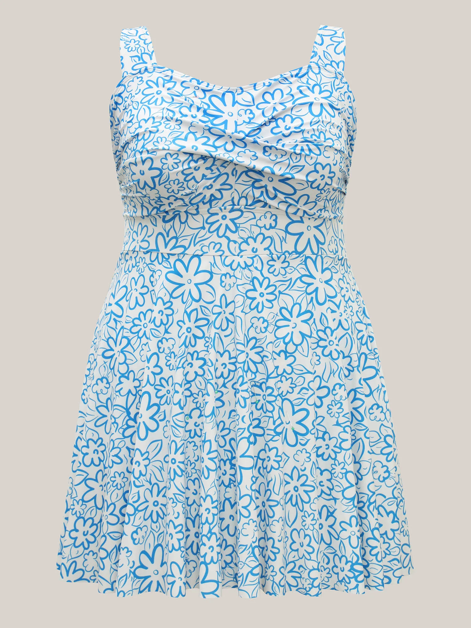 Anti-Float Ties Twist Front Swim Dress - Image 8