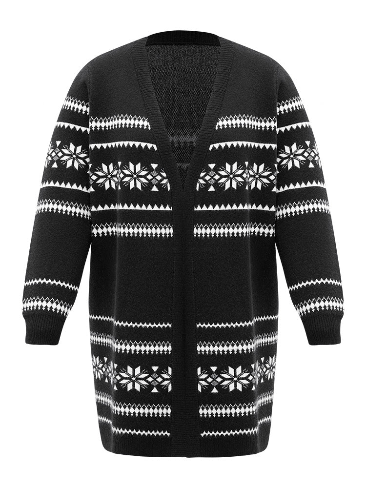 Anti-Pilling Bandana Print Elastic Cuffs Cardigan - Image 7