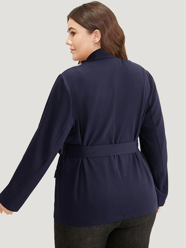 Button Through Belted Blazer - Image 2