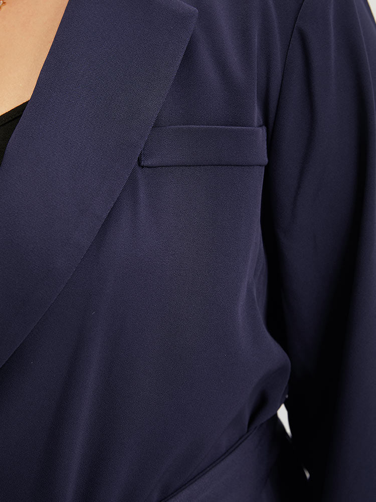 Button Through Belted Blazer - Image 7