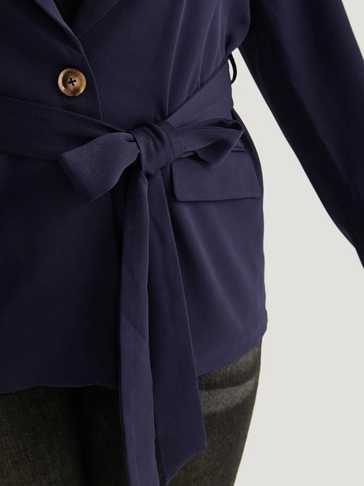 Button Through Belted Blazer - Image 8
