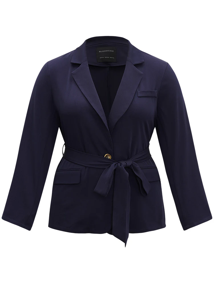 Button Through Belted Blazer - Image 9