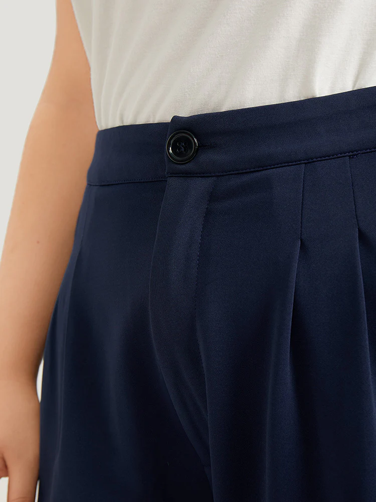 Plain Pleated High Rise Pocket Pants - Image 6