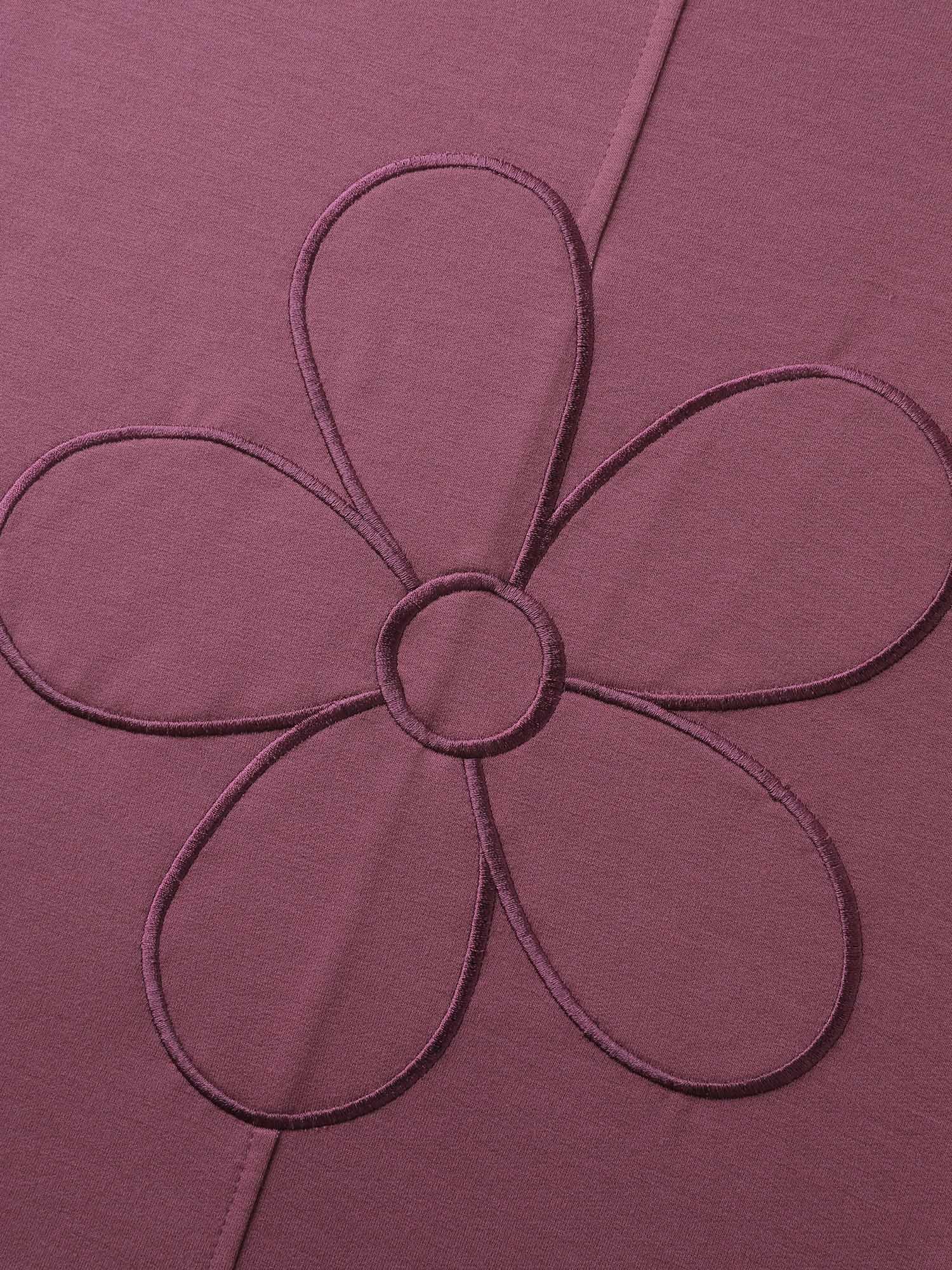 Applique Embroidery Drawstring Wide-Leg Pants - Image 7