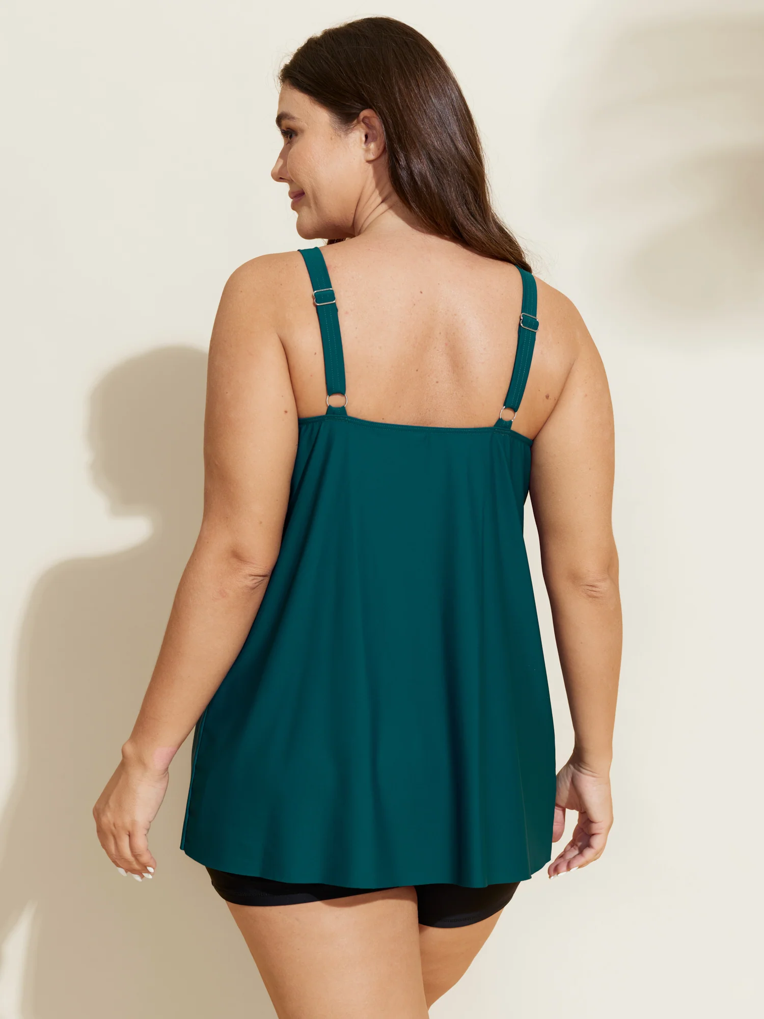 Arc Hem Keyhole Neckline Swim Top - Image 4
