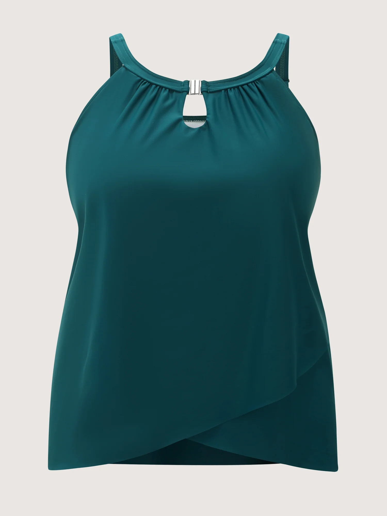Arc Hem Keyhole Neckline Swim Top - Image 5