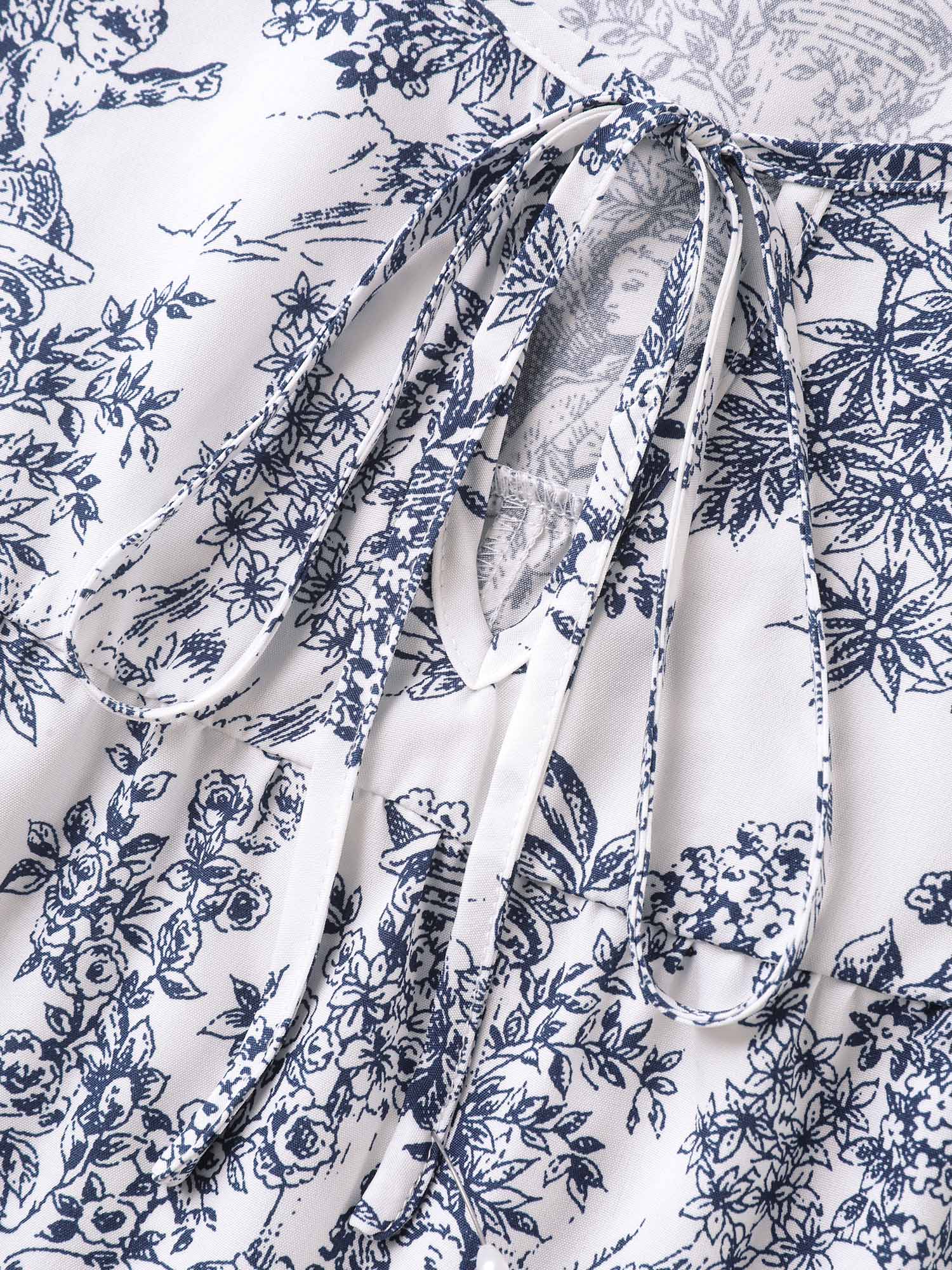 Artistic Print A-Line Blouse - Image 5