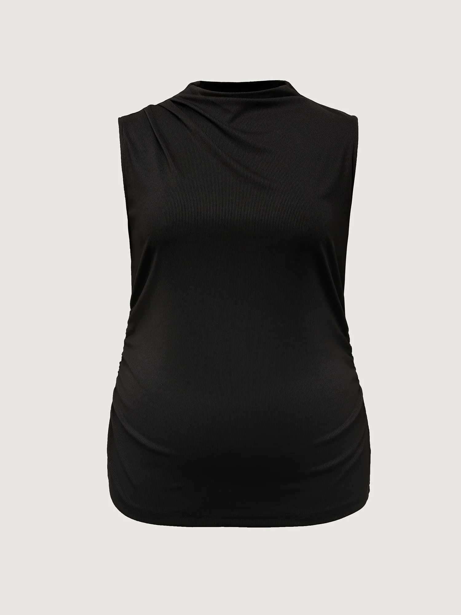 Asymmetric Gathered Fitted Vest - Image 7