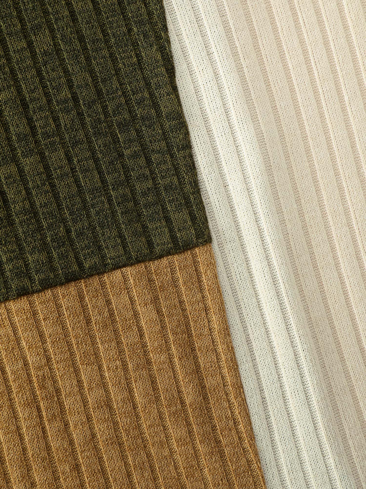 Asymmetrical Colorblock Textured T-Shirt - Image 6