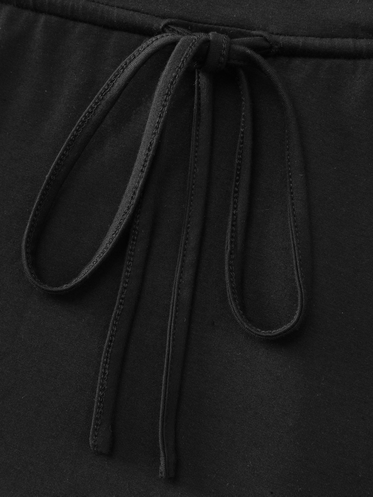 Asymmetrical Hem Waist-Tie Knit Top - Image 7