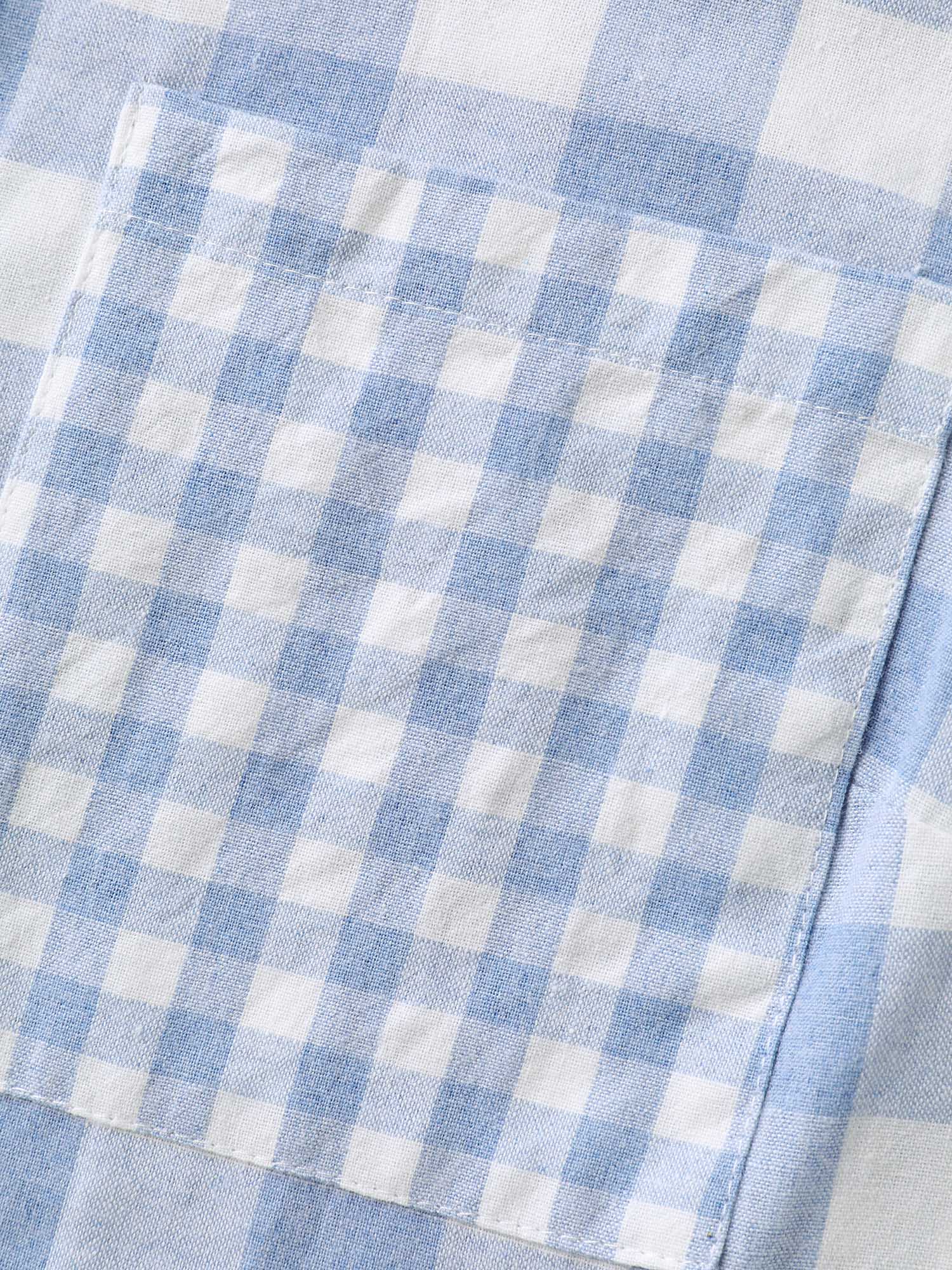 Asymmetrical Plaid Button-Down Shirt - Image 6