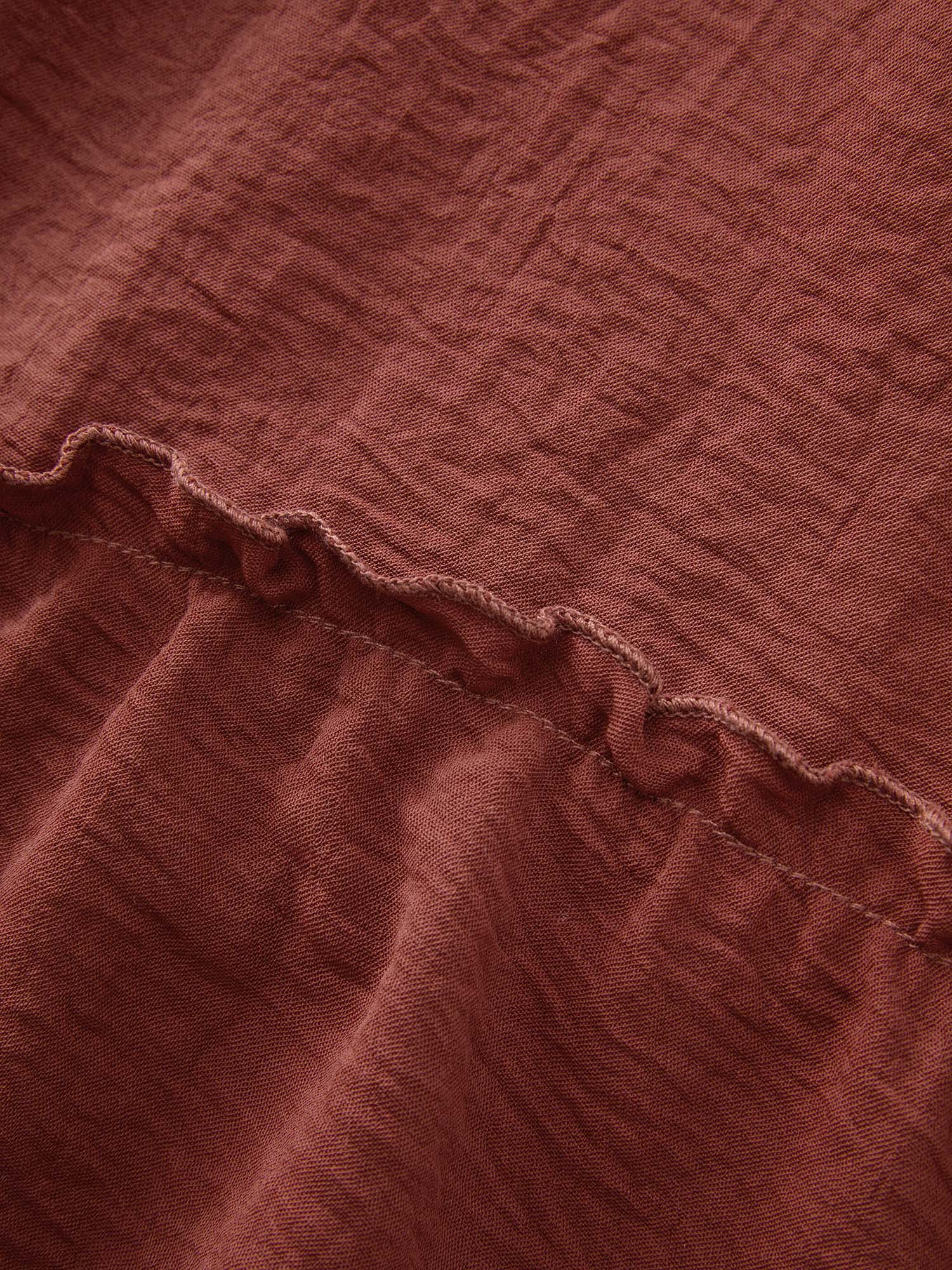 Asymmetrical Ruffled Hem Shorts - Image 7