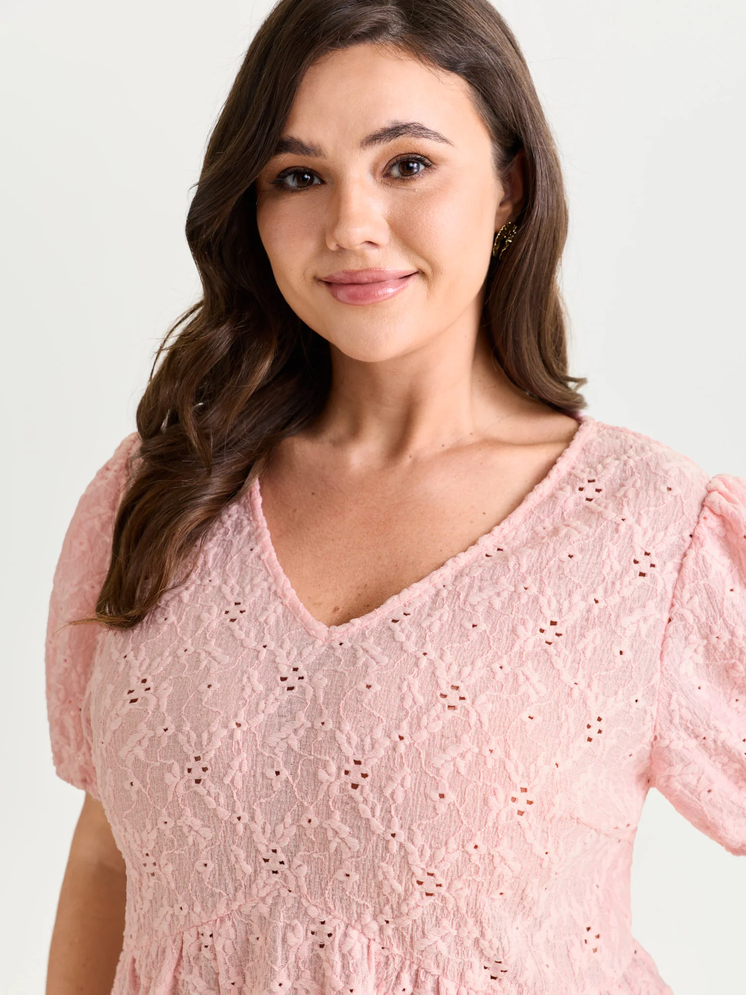 Back Bow Tie Textured Top - Image 11