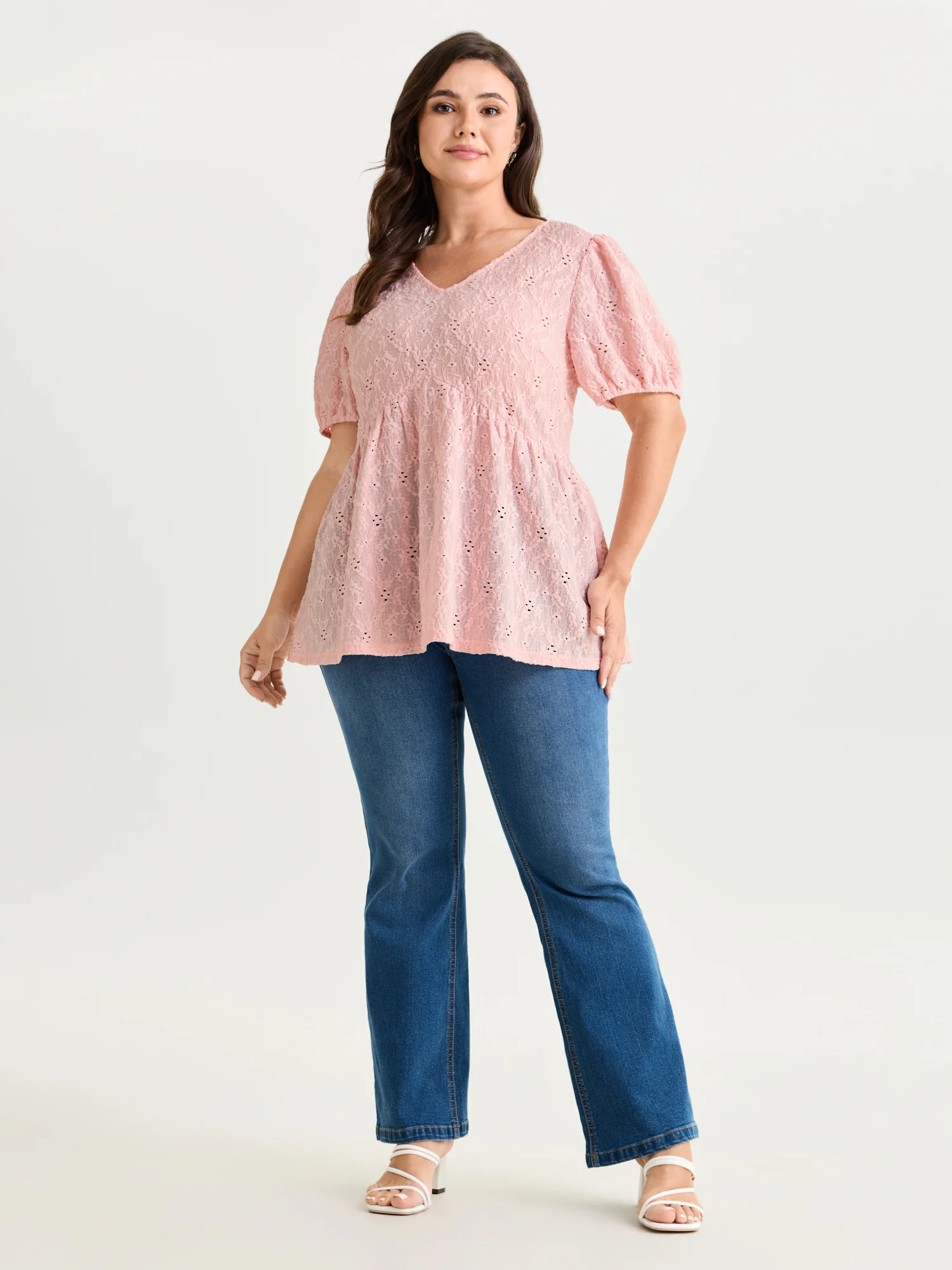 Back Bow Tie Textured Top - Image 12