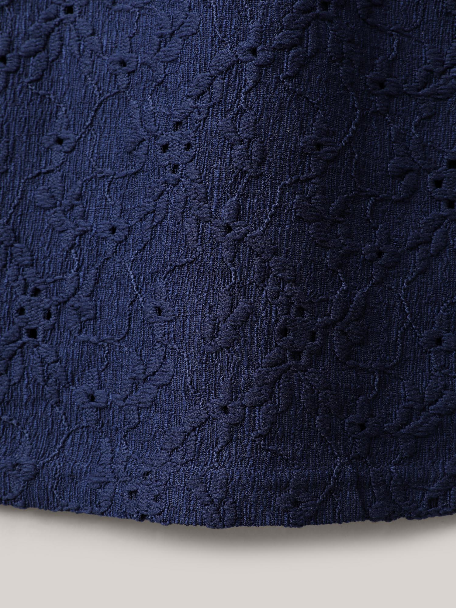Back Bow Tie Textured Top - Image 6