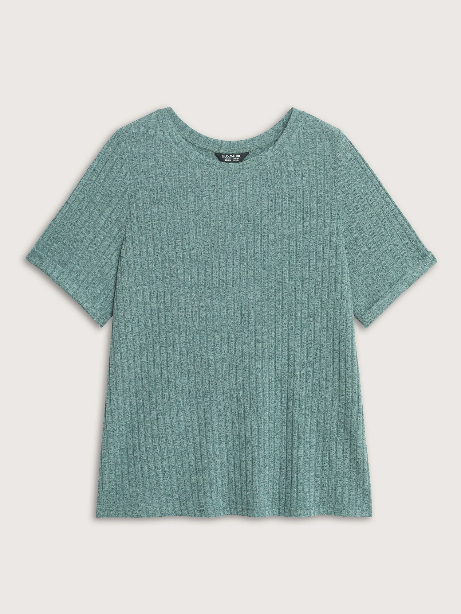 Back Button Detail Plain T-Shirt - Image 8