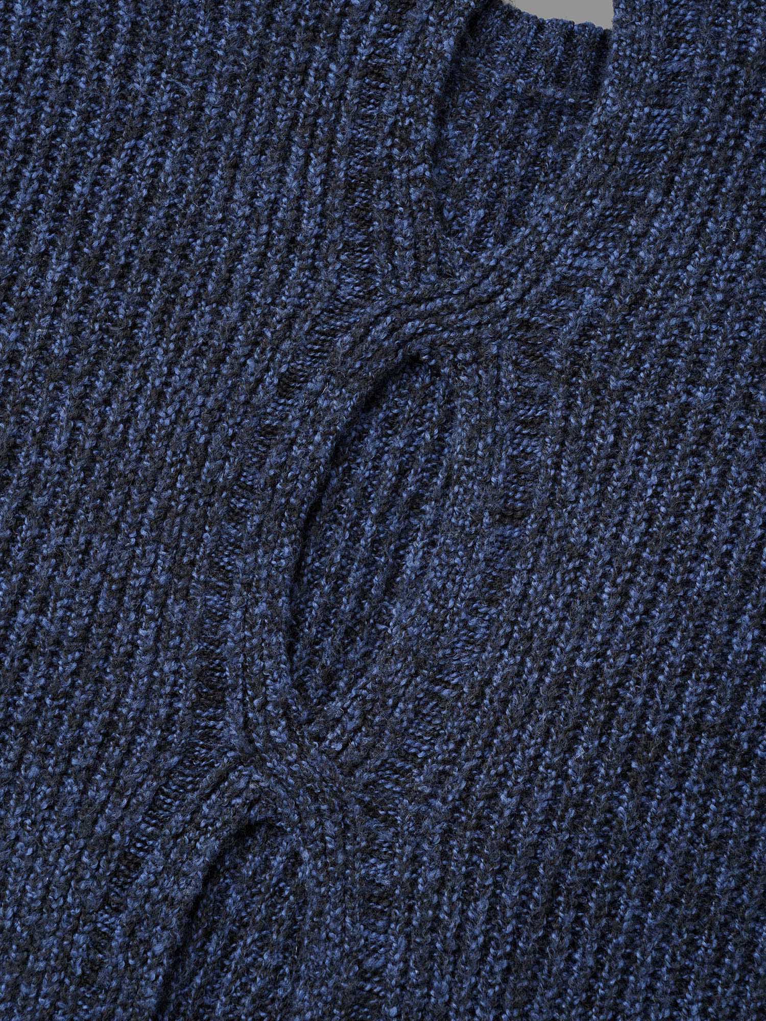 Back Cut-Out Textured Drop Shoulder Sleeve Pullover - Image 6