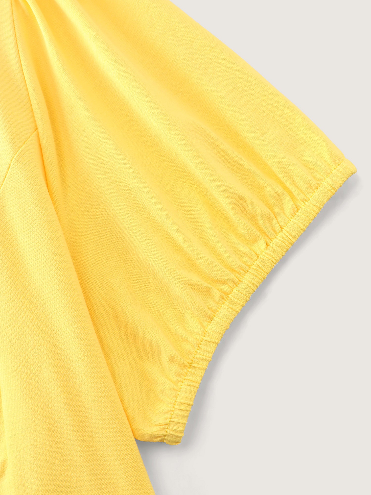 Back-Tie Cut-Out Plain Knit Top - Image 7