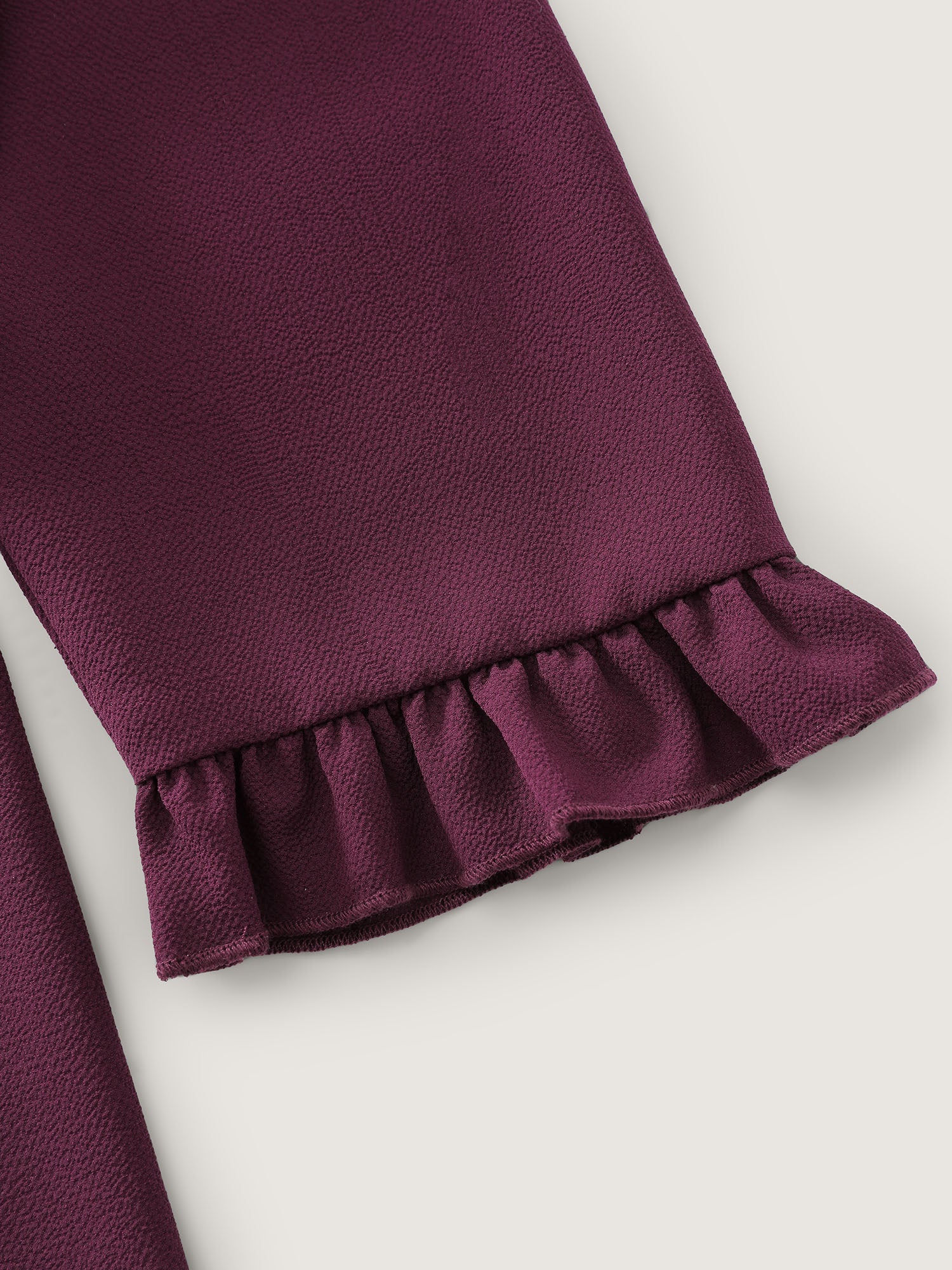 Back-Tie Sweetheart Neckline Ruffled Blouse - Image 5