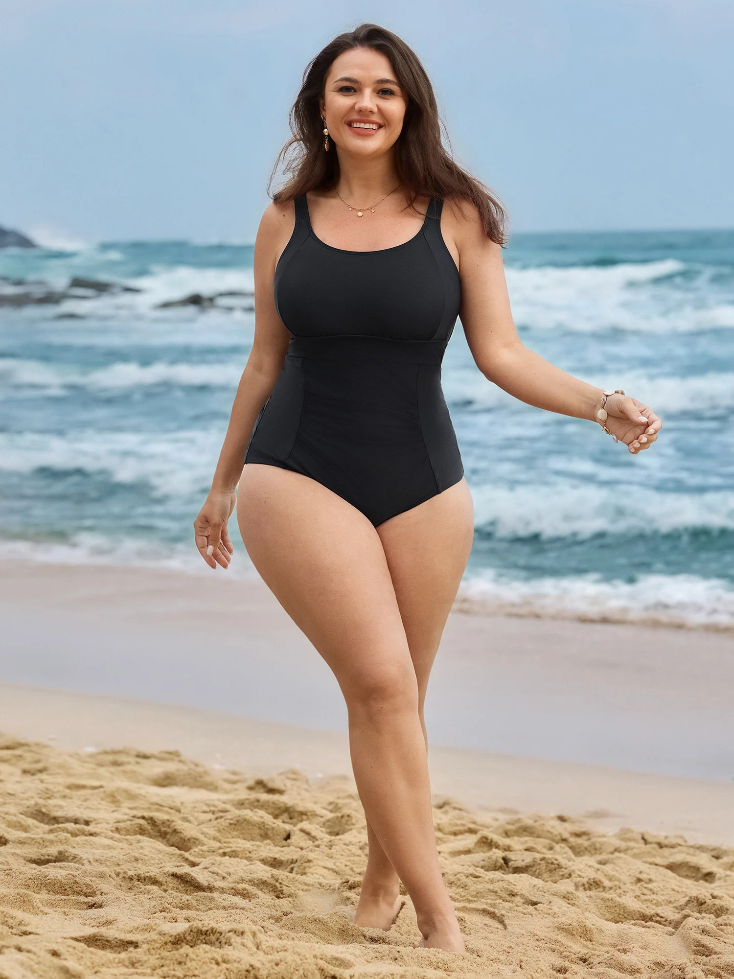 Back-Tie Tummy-Control One-Piece Swimsuit - Image 3