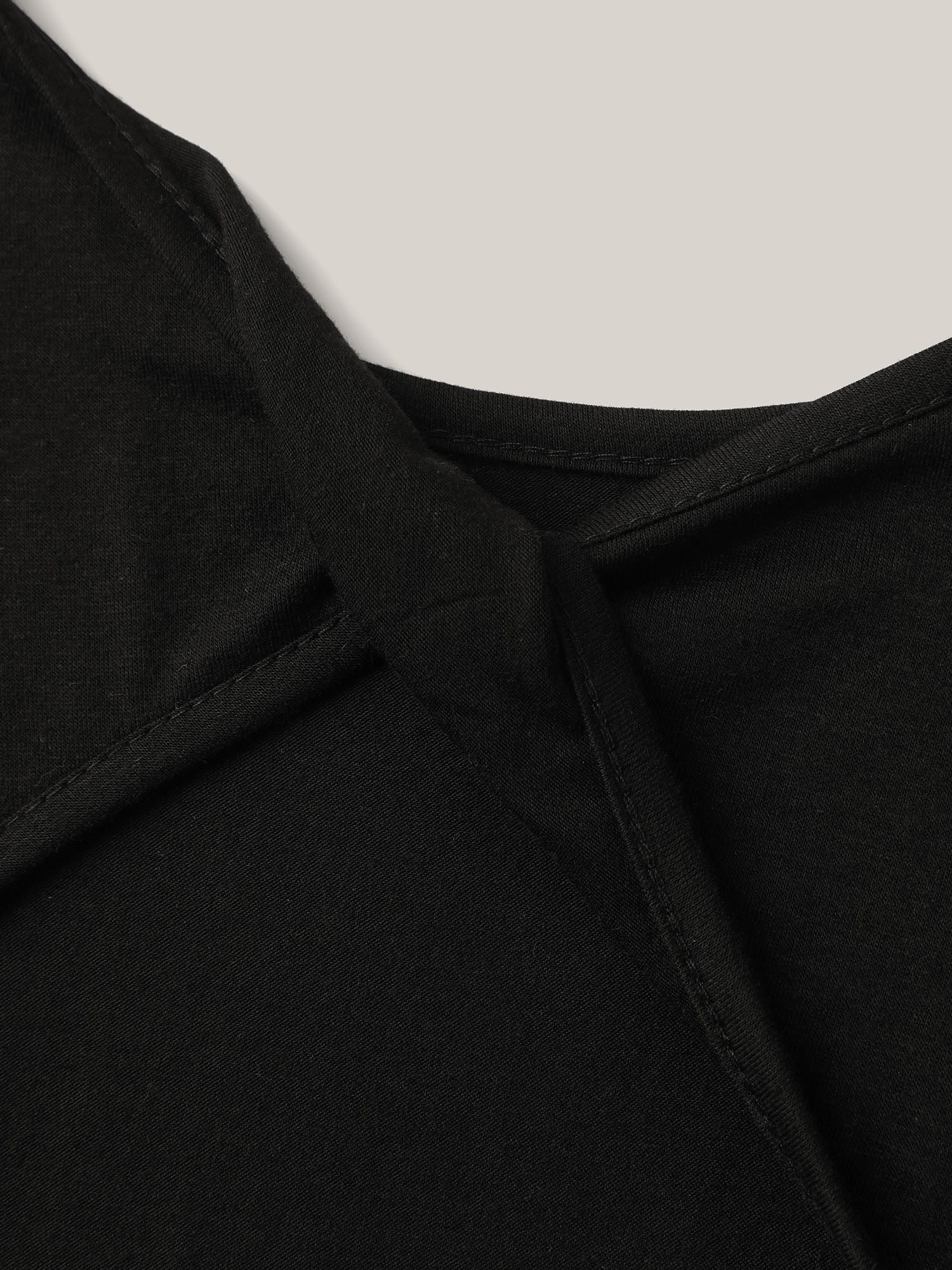 Backless Knotted Plain T-Shirt - Image 5