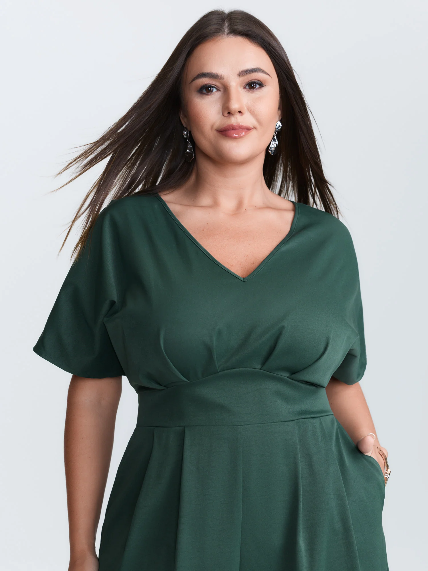 Backless Tie Pockets Jumpsuit - Image 2