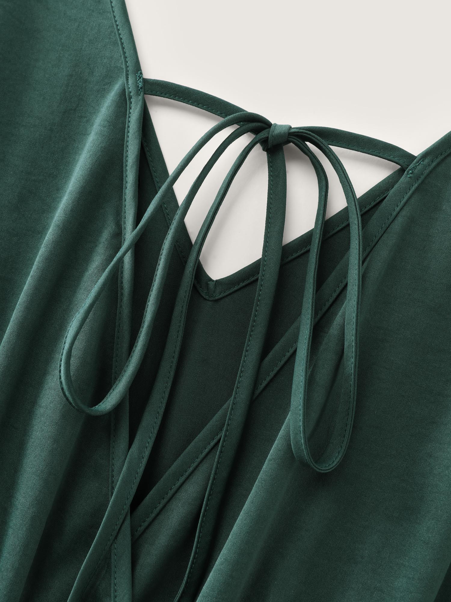 Backless Tie Pockets Jumpsuit - Image 5