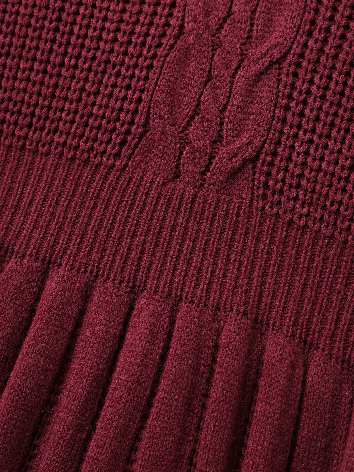 Backless Ties Textured Cinched Pullover - Image 7