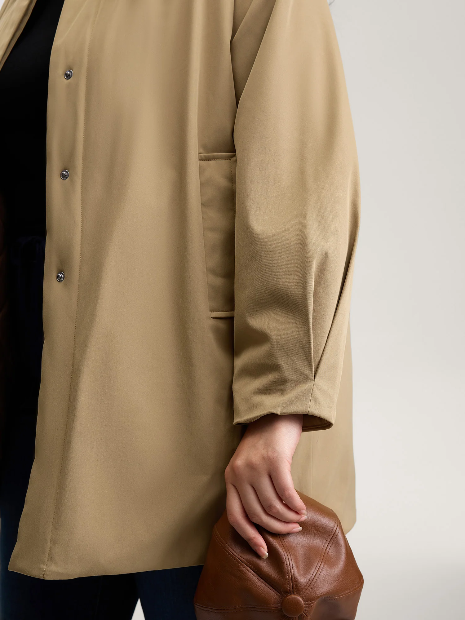 Balloon Sleeve Long Quilted Jacket - Image 2