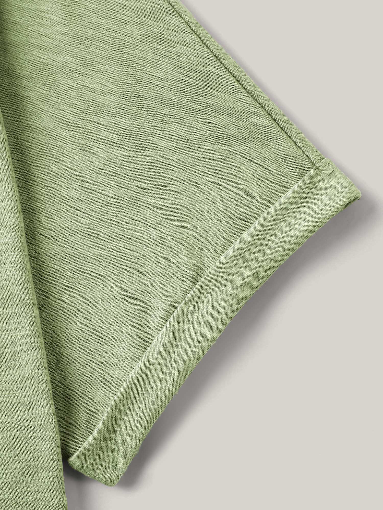 Bamboo Fabric Lace Trim Flowy T-Shirt - Image 6