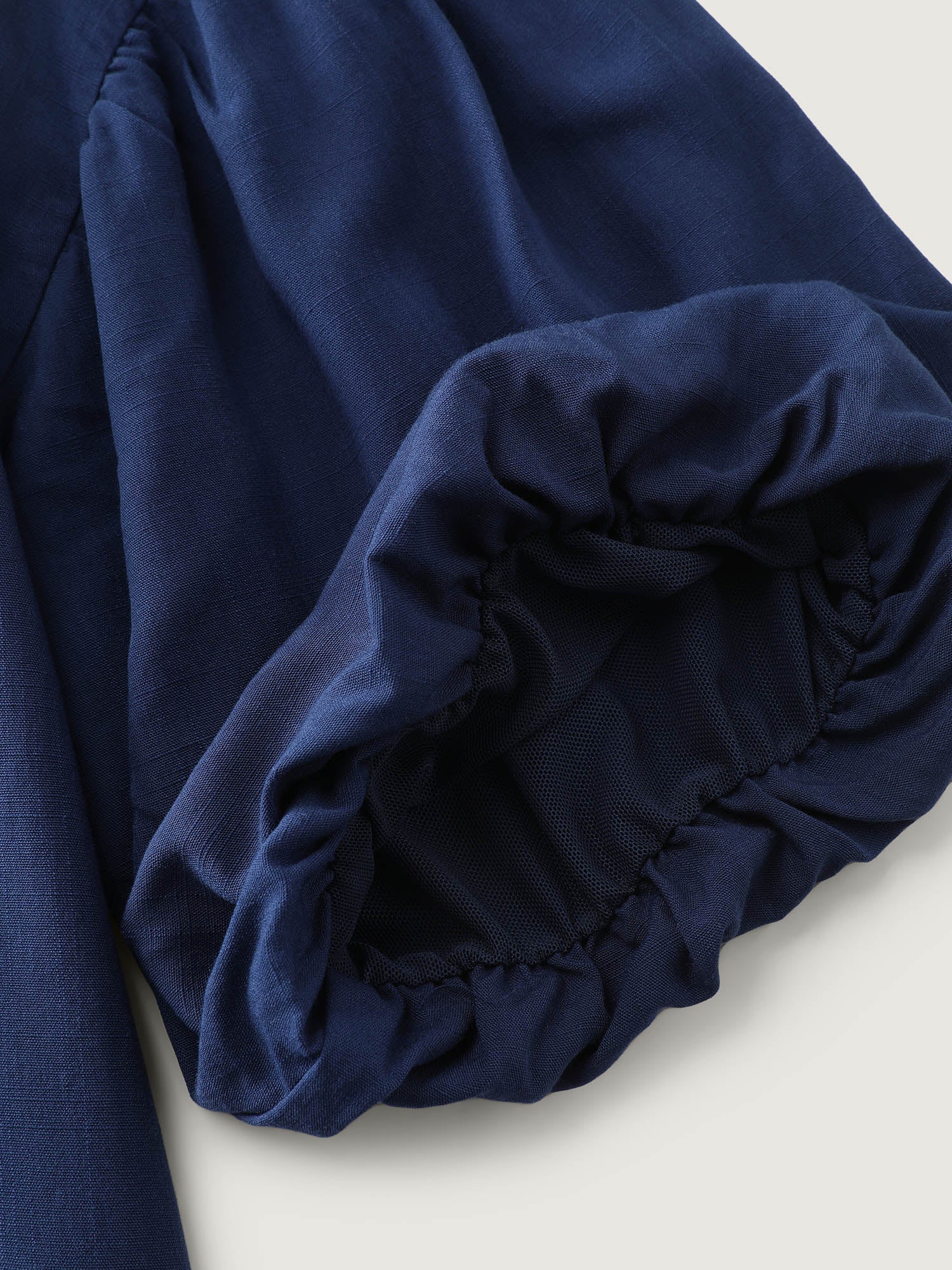 Bamboo Textured Back-Tie Blouse - Image 6