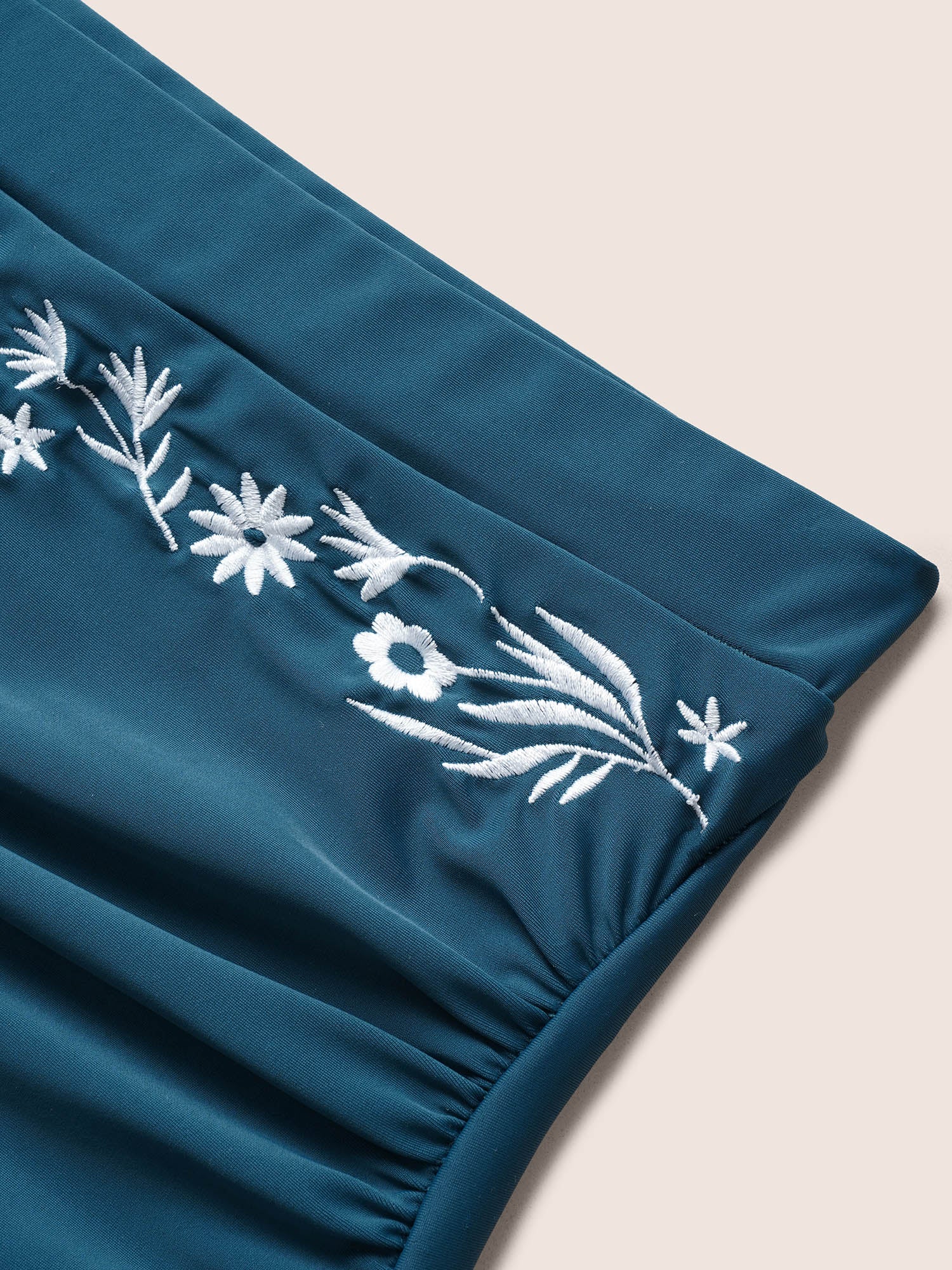 Bandana Floral Embroidered High Rise Swim Bottom - Image 5