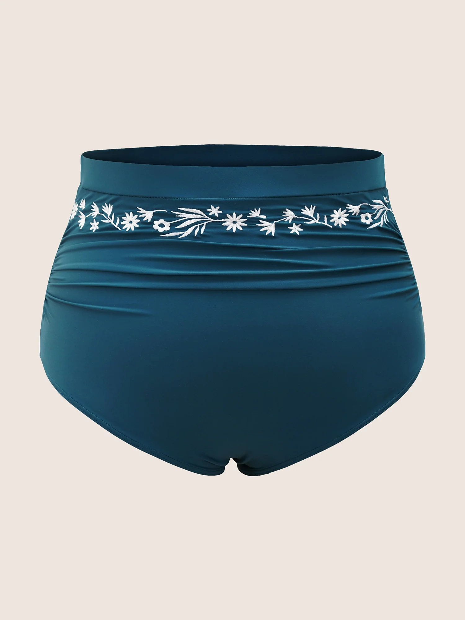 Bandana Floral Embroidered High Rise Swim Bottom - Image 6