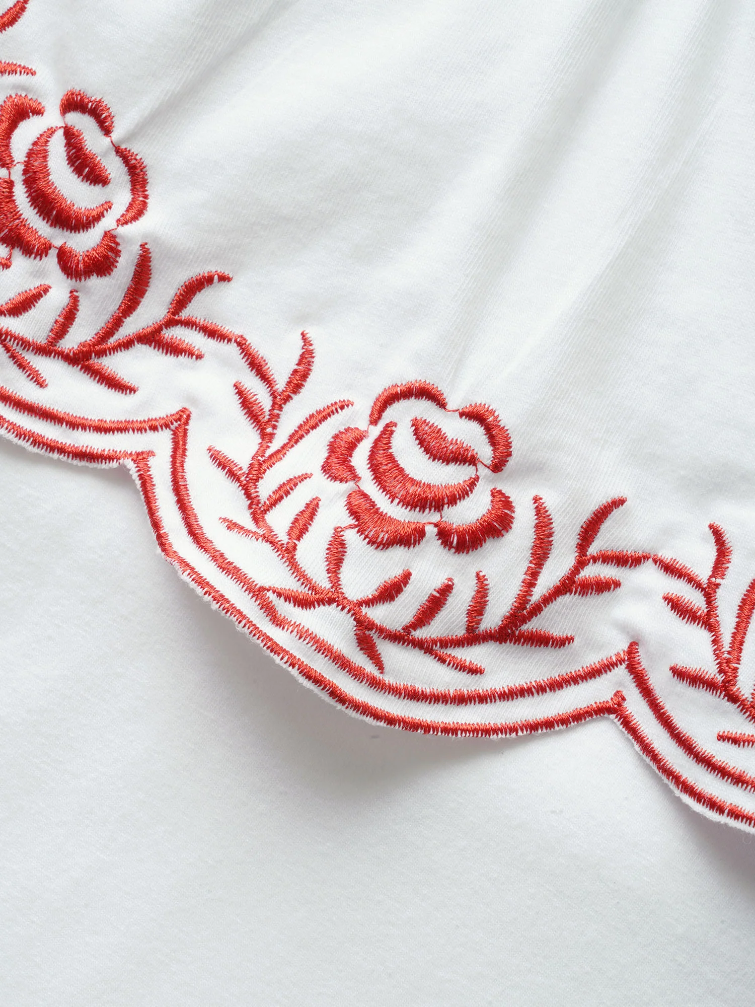Bandana Floral Embroidered Ruffle Trim Tank Top - Image 6