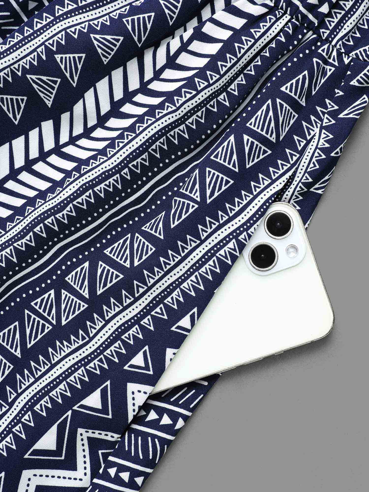 Bandana Geometric Tassels Tie Knot Dress - Image 7