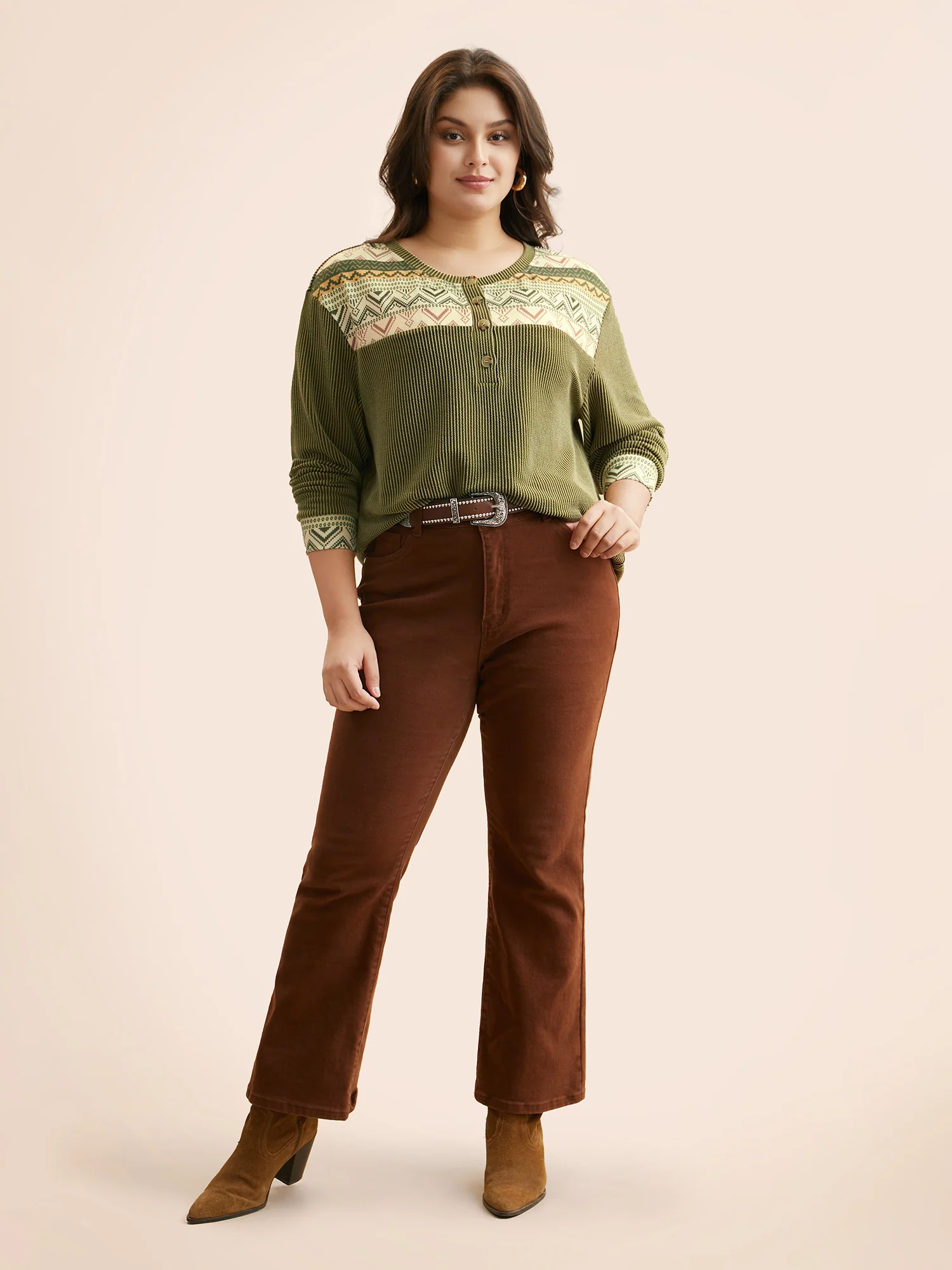 Bandana Patchwork Button Up T-shirt - Image 4
