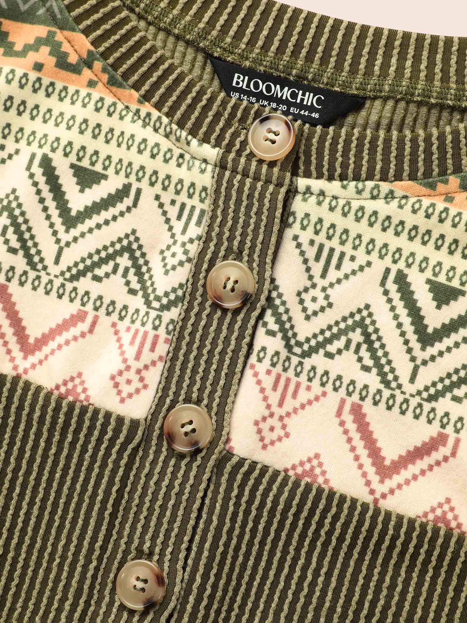Bandana Patchwork Button Up T-shirt - Image 6