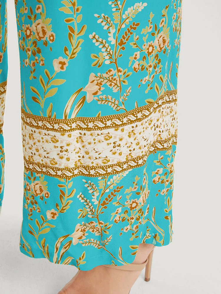 Bandana Print Belt Pocket Spaghetti Strap Jumpsuit - Image 7