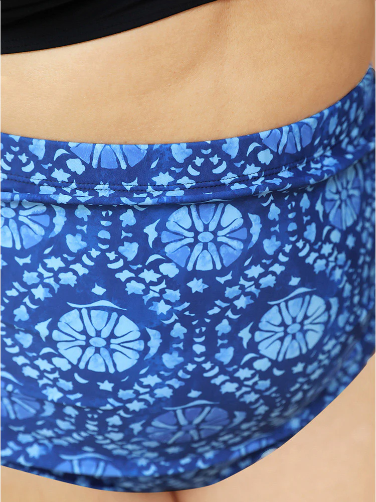 Bandana Print Gathered Bikini Bottom - Image 5