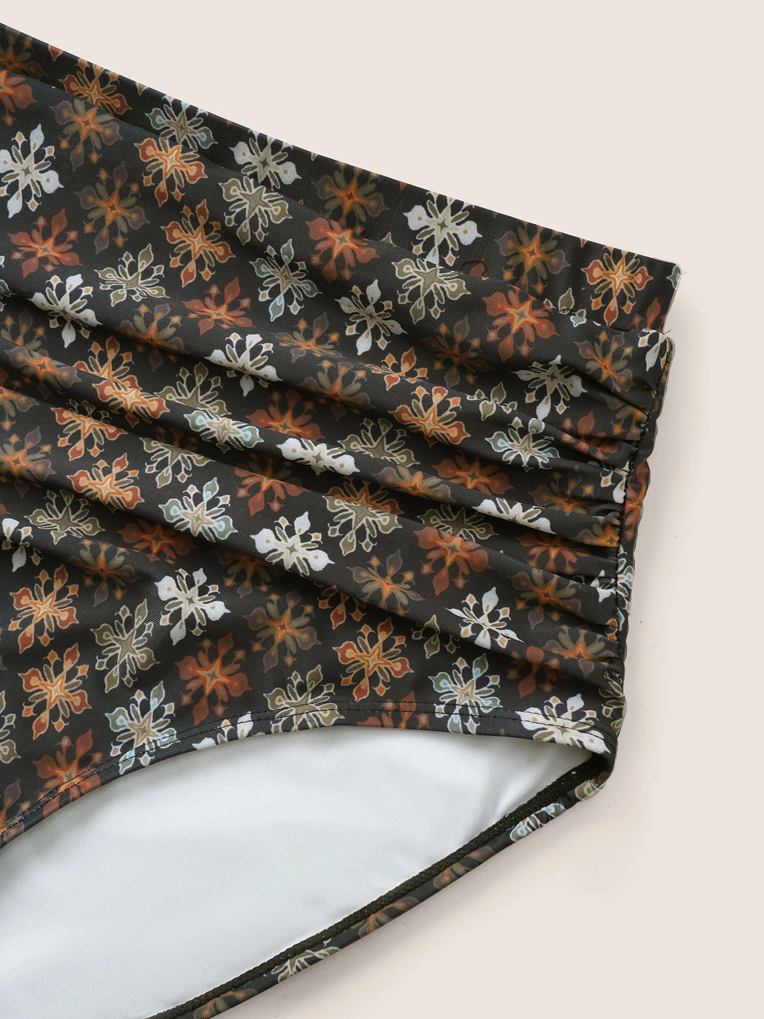 Bandana Print Gathered High Rise Swim Bottom - Image 5