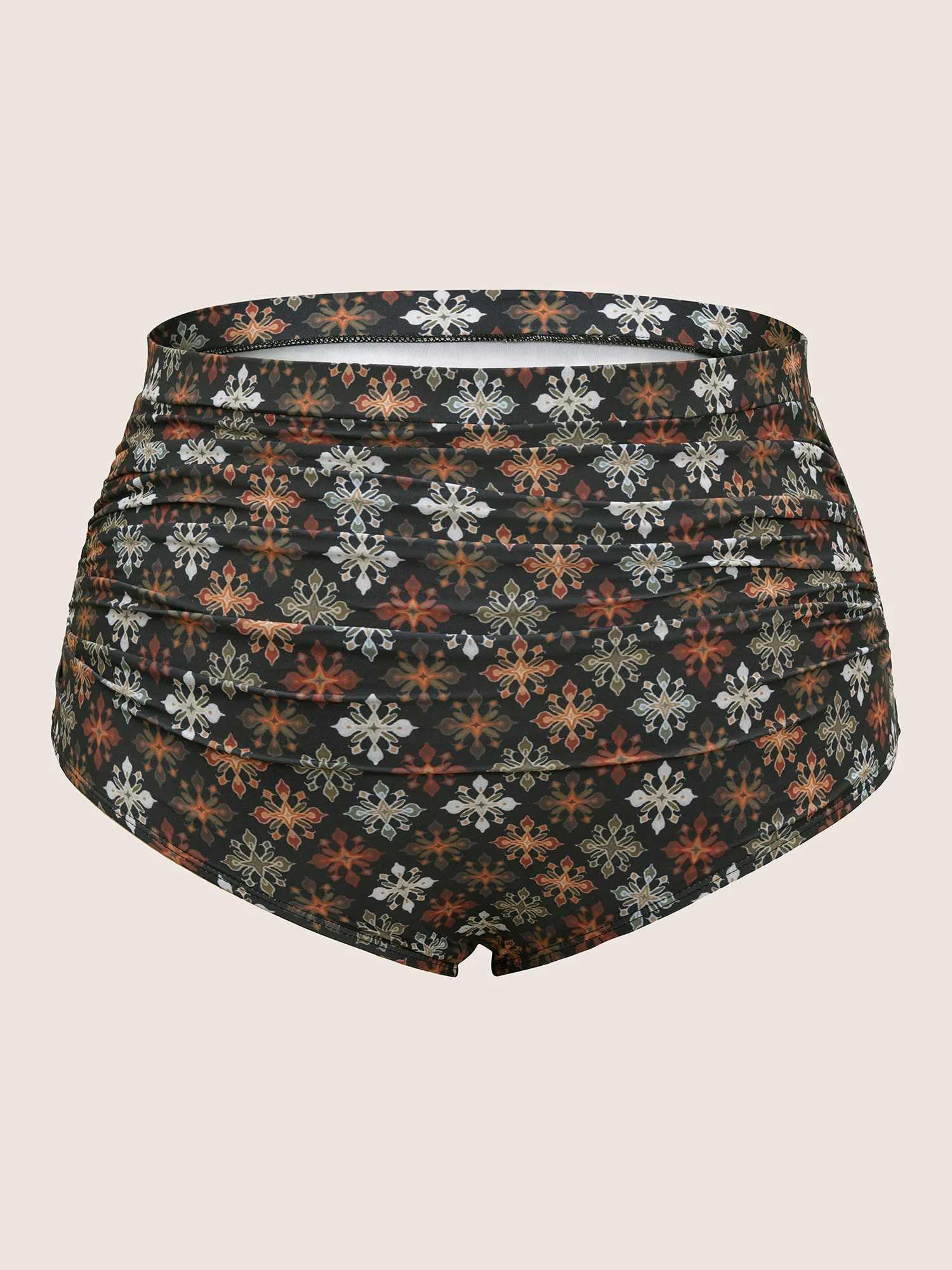 Bandana Print Gathered High Rise Swim Bottom - Image 6