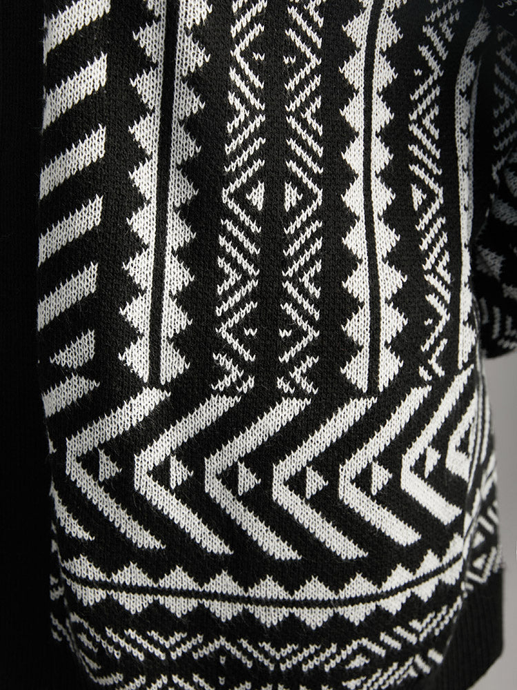 Bandana Print Open Front Loose Cardigan - Image 6
