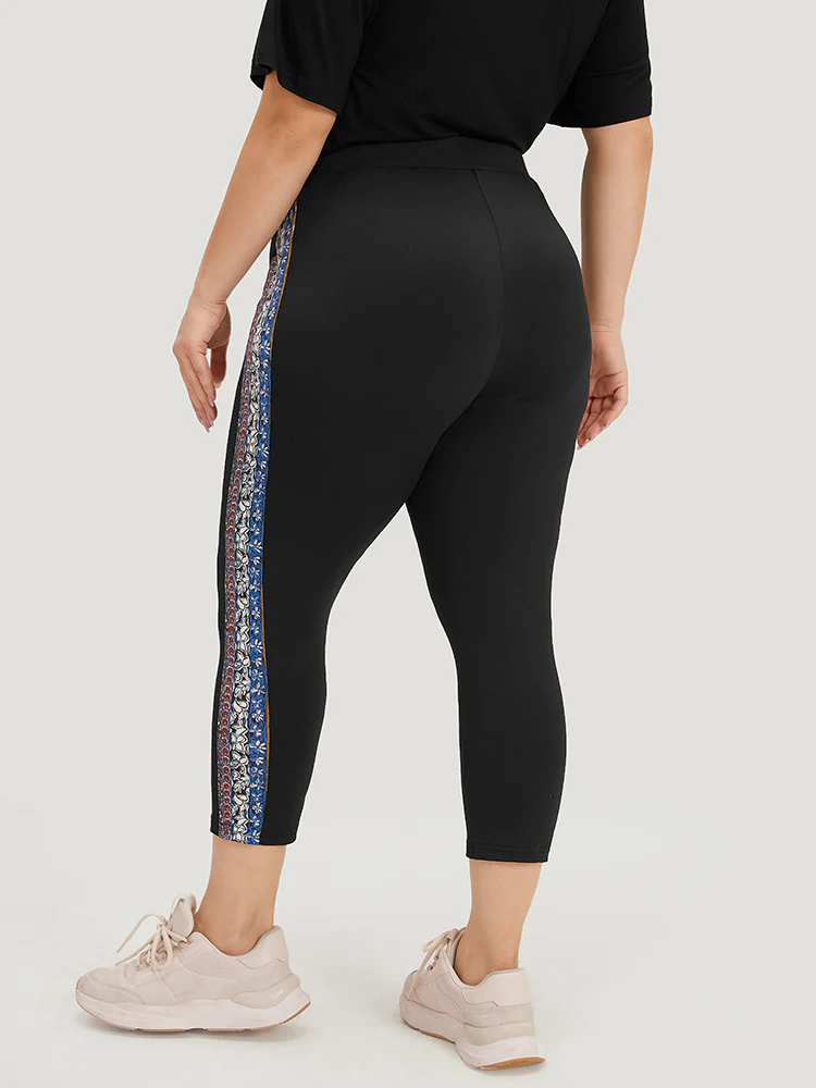Bandana Print Patchwork Pocket Pants - Image 5