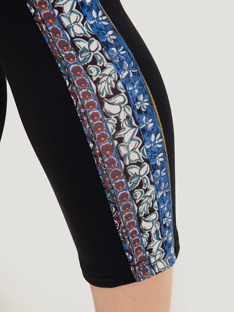 Bandana Print Patchwork Pocket Pants - Image 7